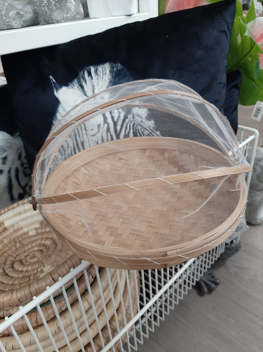 Basket with Fly Cover 25cm