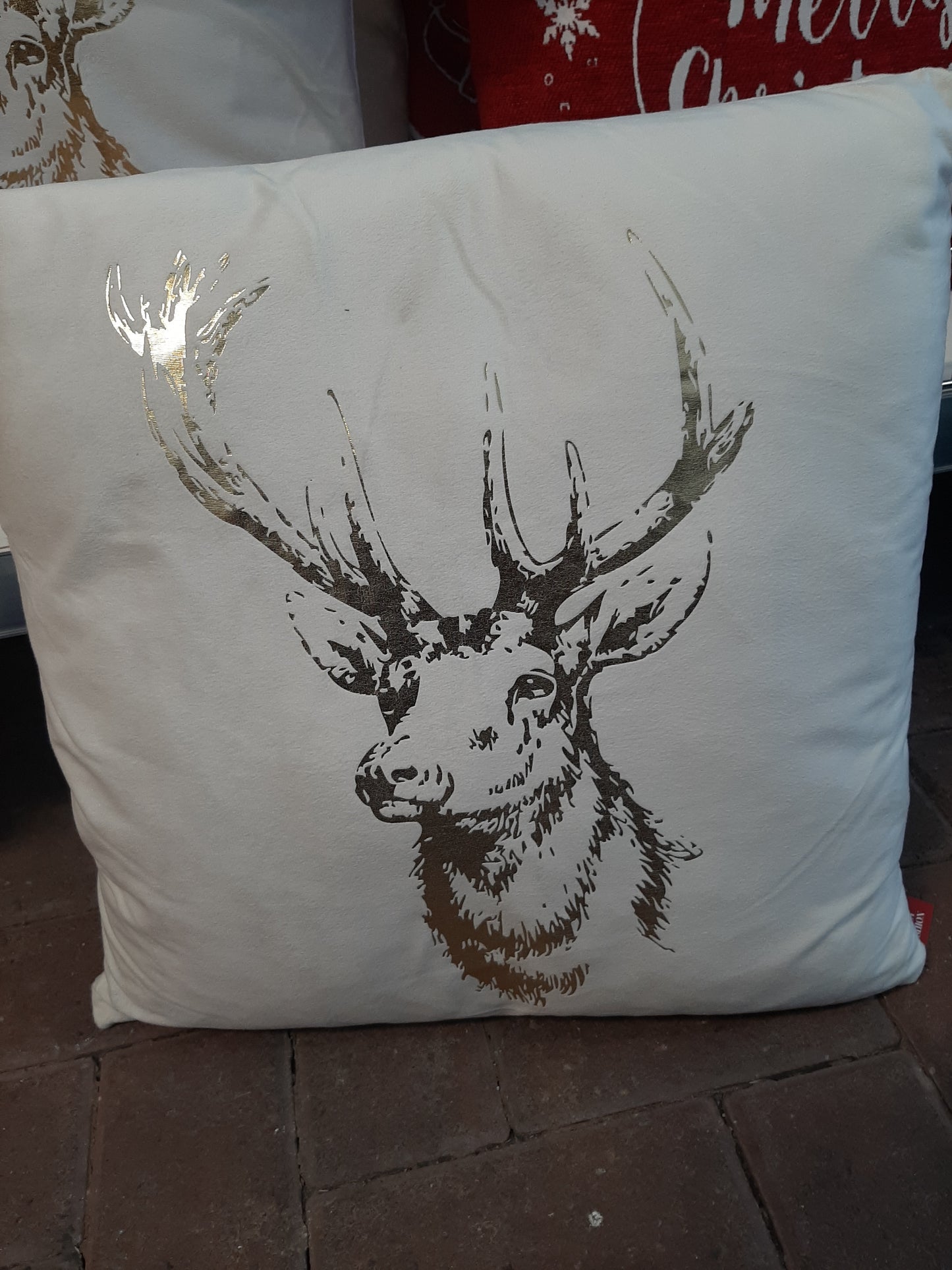 Christmas Cushion Stag