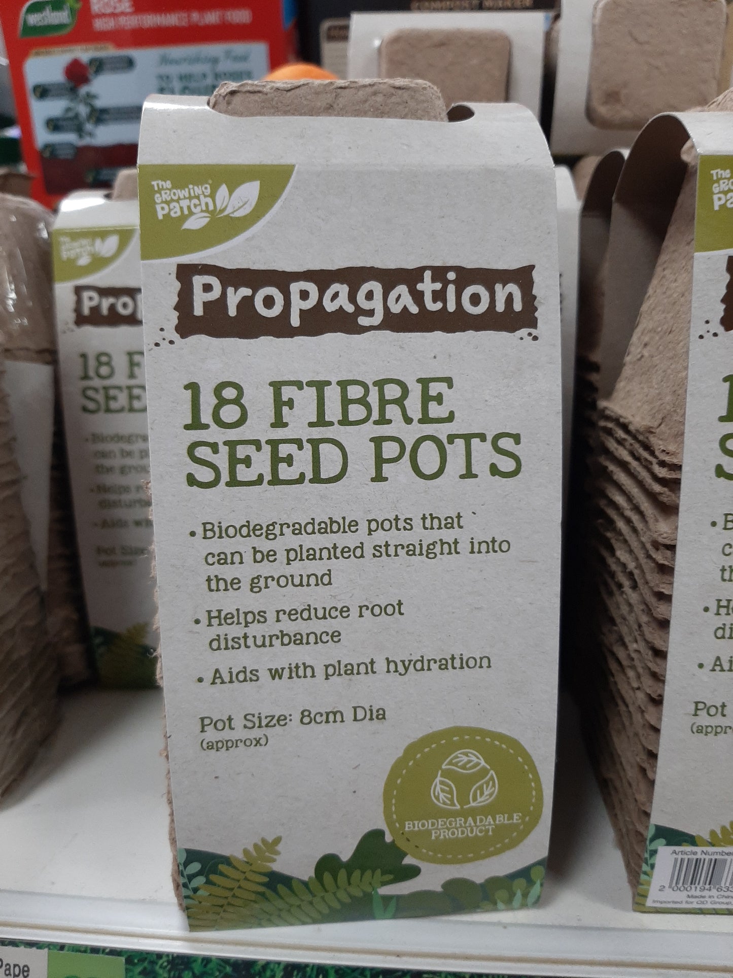 18 Fibre Seed Pots