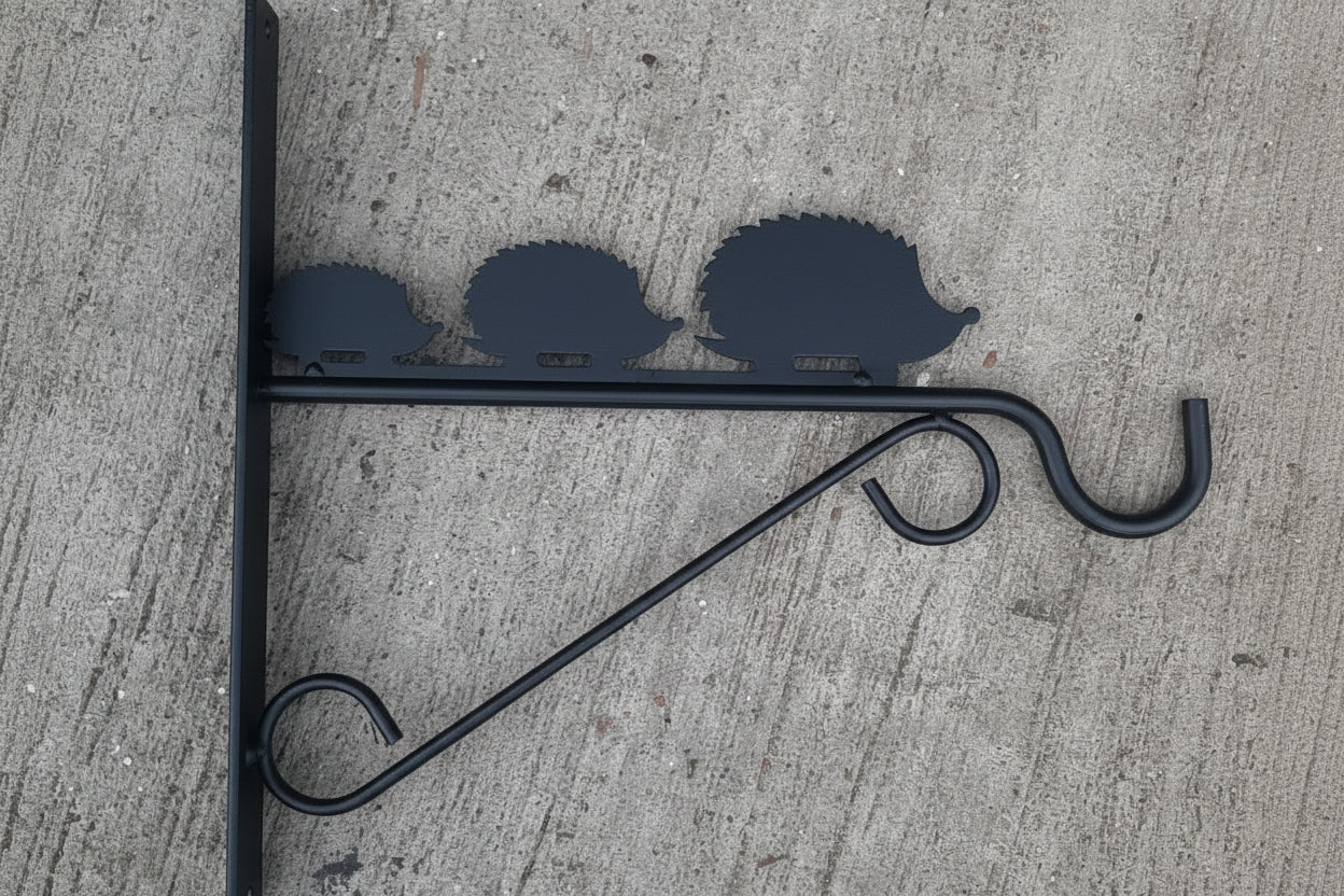 Hanging Basket Bracket Hedgehogs