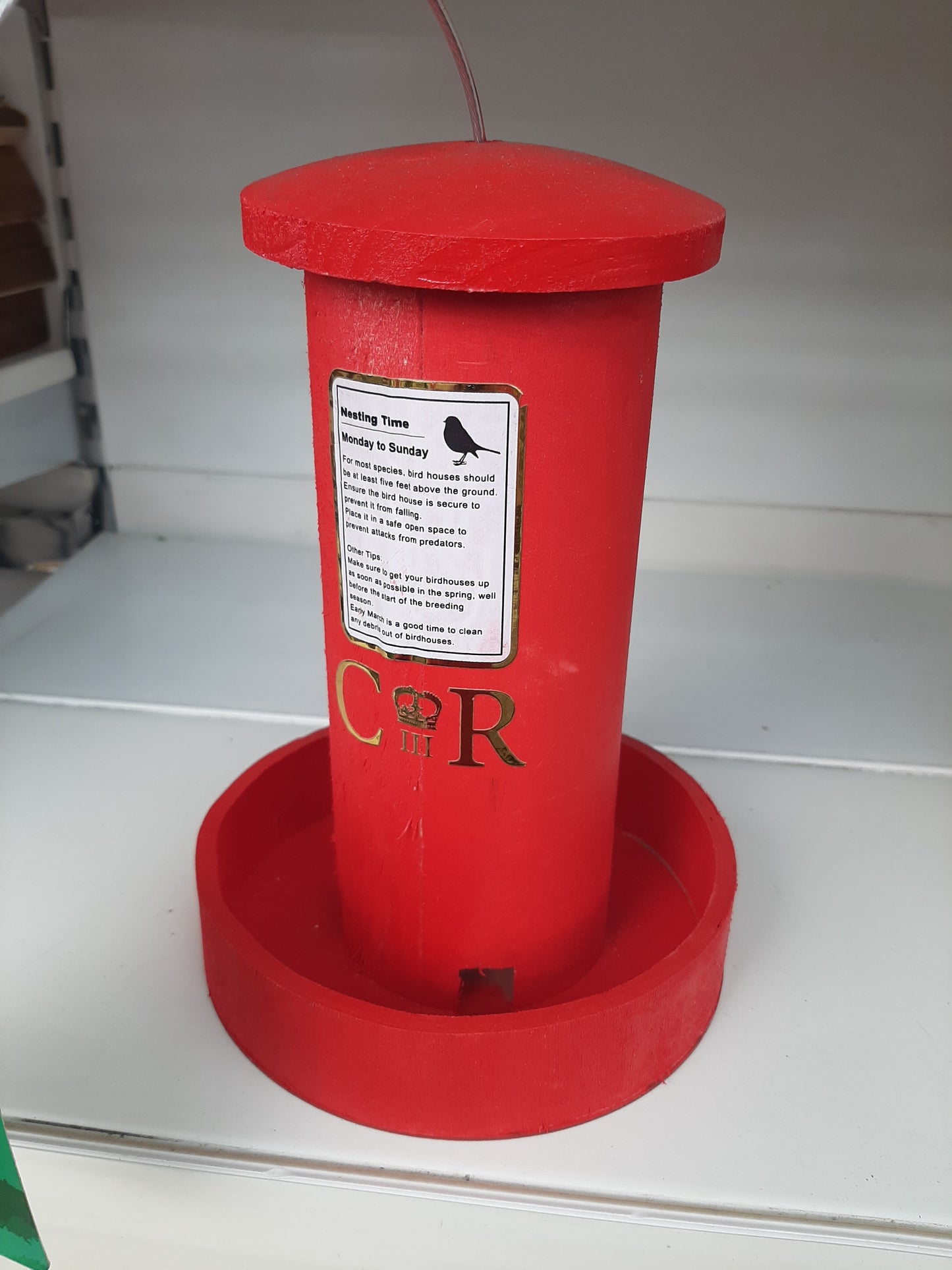 Novelty Post Box Bird Feeder