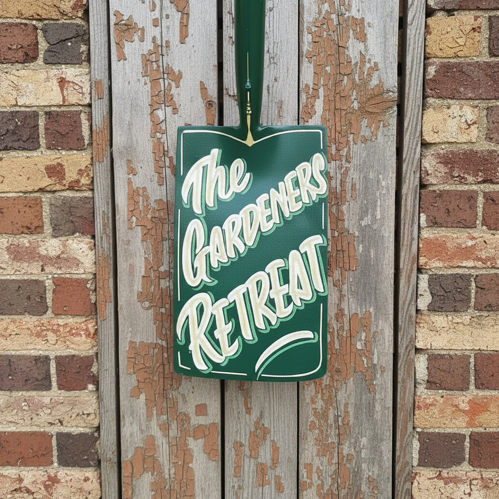 Gardeners Retreat Hand Painted Spade