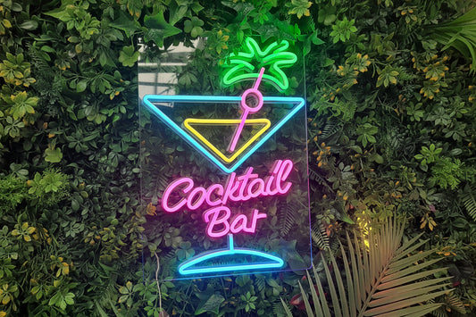 Neon Cocktail Bar Sign
