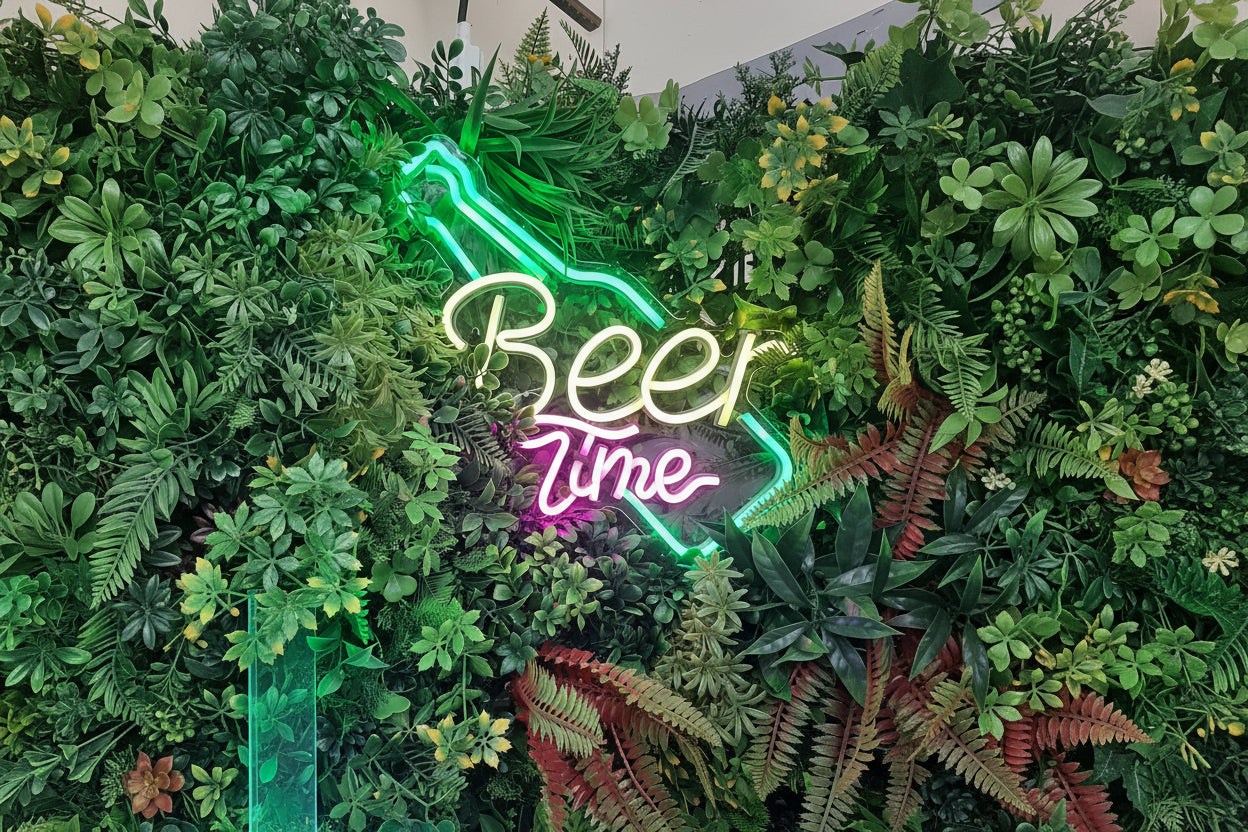 Neon Beer Time Sign