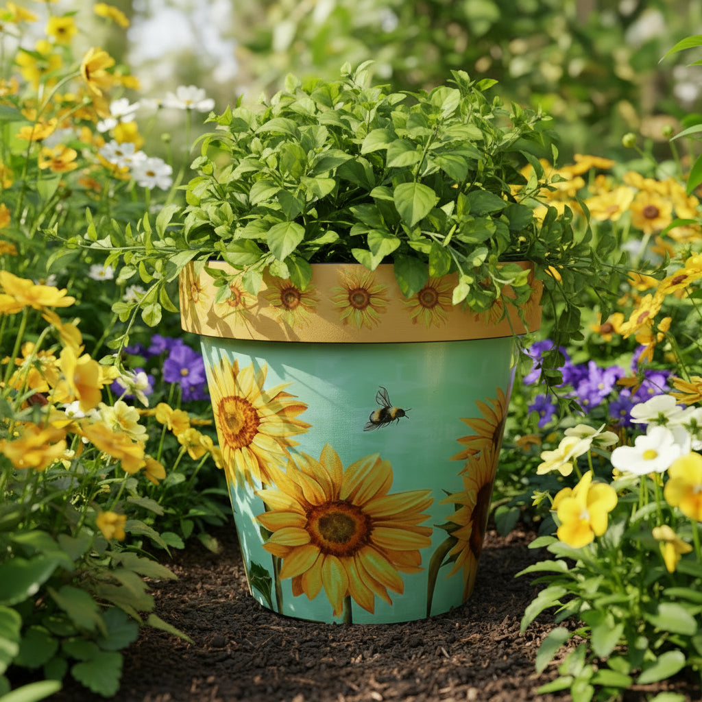 Sunflower Pot